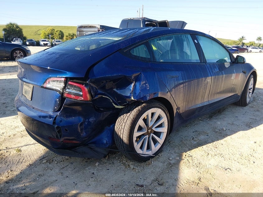 Vin: 5yj3e1ea8nf188992, lot: 46852690, tesla model 3 rear-wheel drive 20224