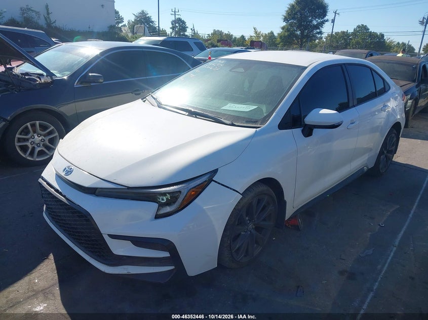 2025 Toyota Corolla Se, Repossession, IAAI, VIN 5YFS4MCE4SP232637 — photo 2