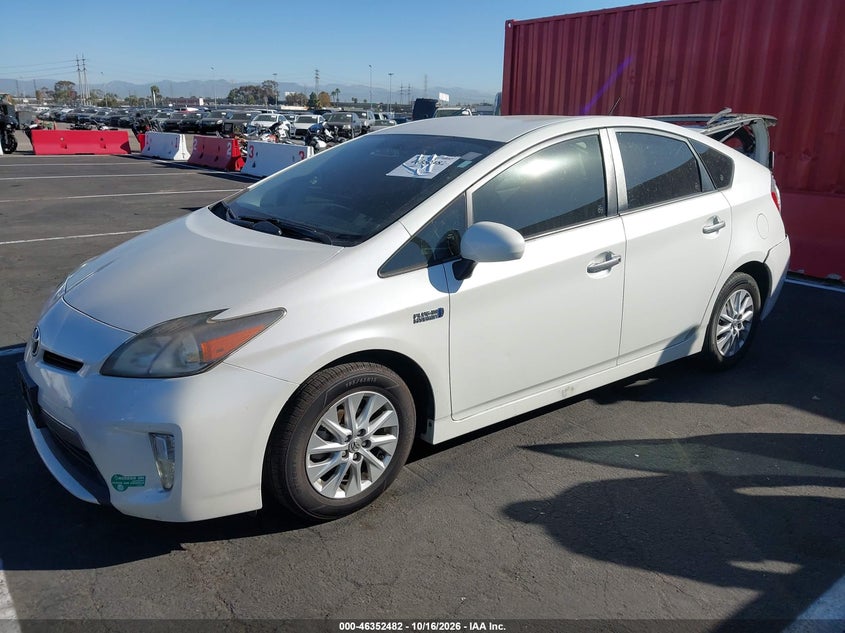 Vin: jtdkn3dp7c3014029, lot: 46852748, toyota prius plug-in 20122