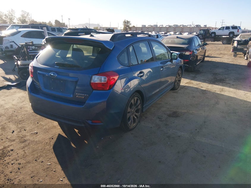Vin: jf1gpas67e8244163, lot: 46852834, subaru impreza 2.0i sport limited 20144