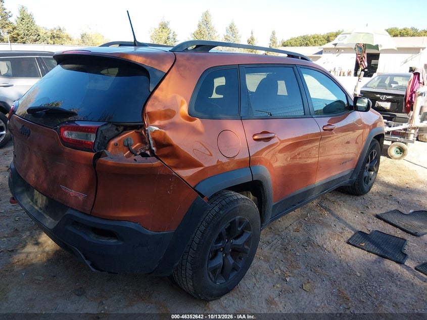 Vin: 1c4pjmbs4gw310564, lot: 46852908, jeep cherokee trailhawk 20164