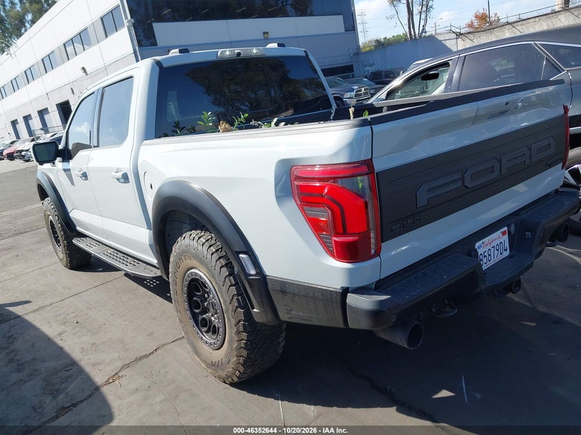 Vin: 1ftfw1rg4rfa60601, lot: 46852910, ford f-150 raptor 20243