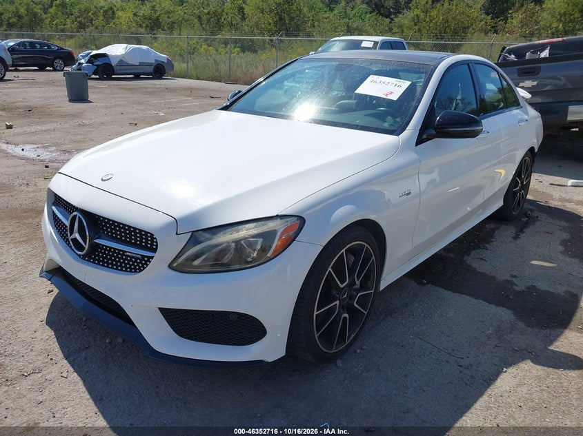 Vin: 55swf6eb4hu222865, lot: 46852982, mercedes-benz amg c 43 4matic 20172