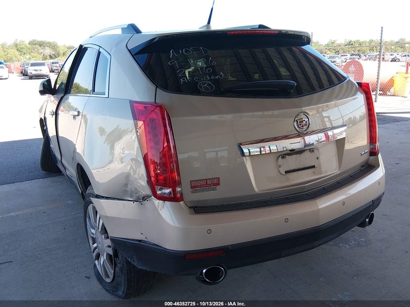 Vin: 3gyfnae35cs592216, lot: 46852991, cadillac srx luxury collection 20123