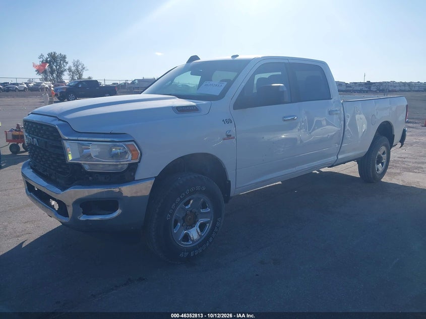 Vin: 3c6ur5jlxng119715, lot: 46853079, ram 2500 big horn  4x4 8' box 20222
