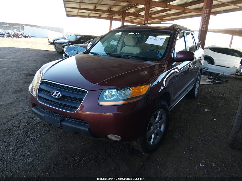 2009 Hyundai Santa Fe Se, Удар ззаду, IAAI, VIN 5NMSH73E29H292880 — фото 2