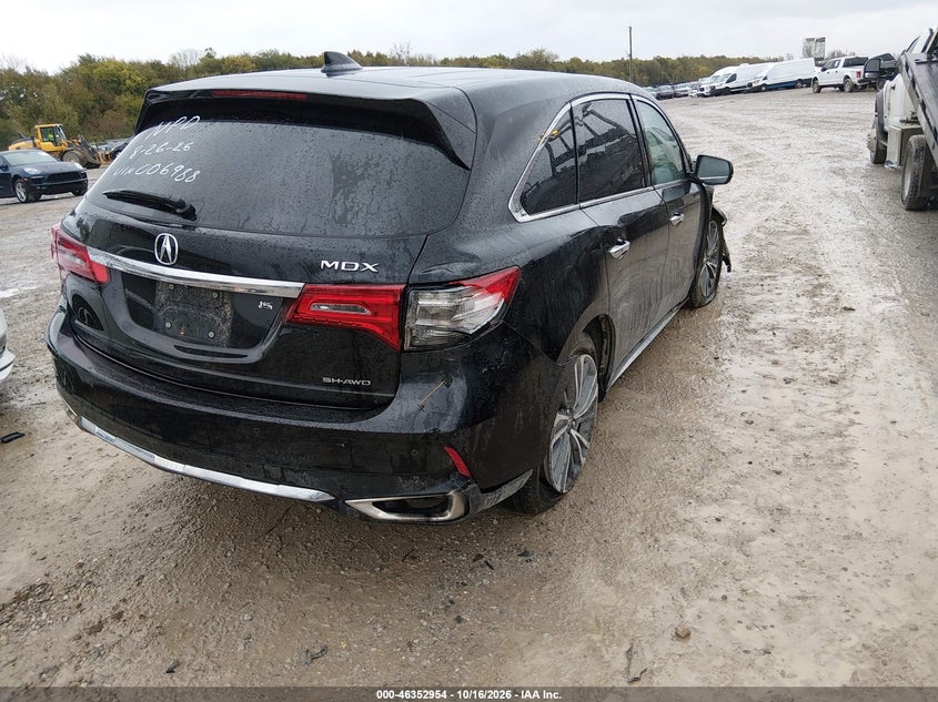 Vin: 5j8yd4h53kl006988, lot: 46853220, acura mdx tech pkg 20194