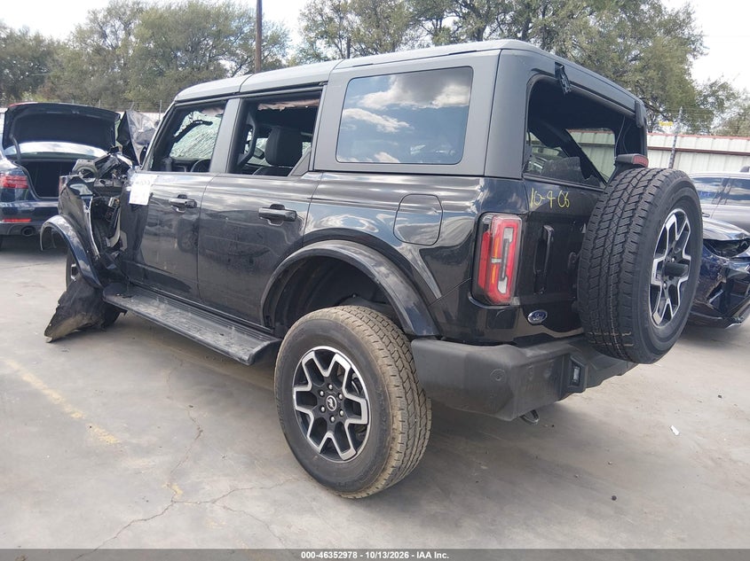 Vin: 1fmde8bh9slb61478, lot: 46853244, ford bronco outer banks 20253