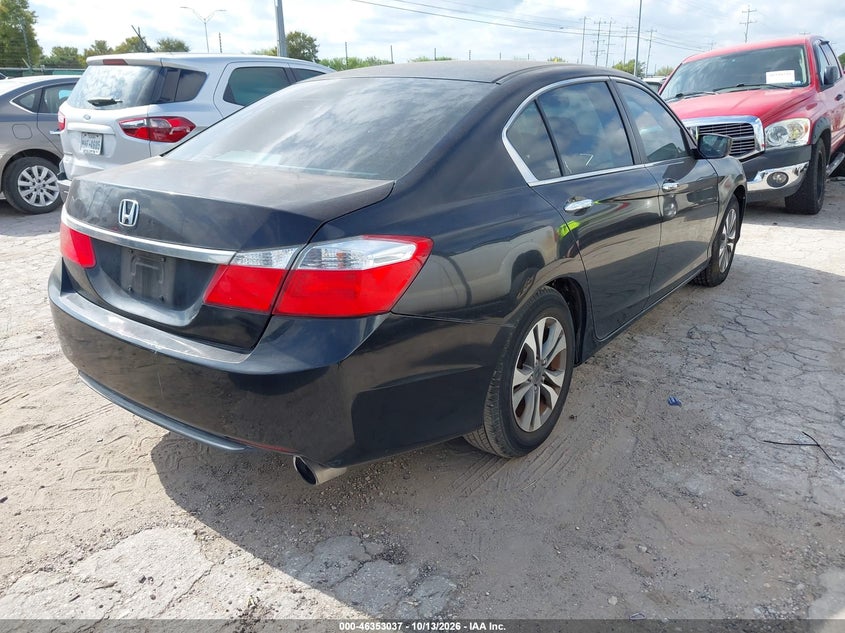 Vin: 1hgcr2f34da072725, lot: 46853302, honda accord lx 20134