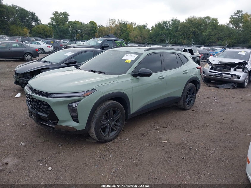 Vin: kl77lkepxsc015238, lot: 46853338, chevrolet trax fwd activ 20252