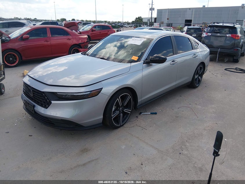2024 Honda Accord Hybrid Sport, Flood, IAAI, VIN 1HGCY2F55RA096284 — photo 2