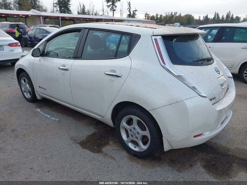 Vin: 1n4az0cp2fc303538, lot: 46853435, nissan leaf sv 20153