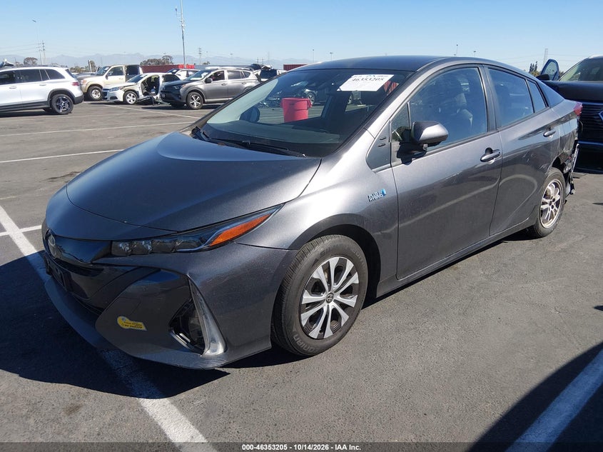 Vin: jtdkamfp5n3216093, lot: 46853472, toyota prius prime xle 20222