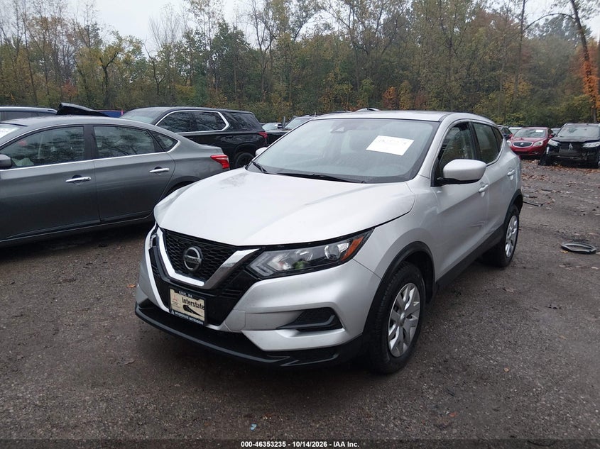 Vin: jn1bj1cw4lw372358, lot: 46853501, nissan rogue sport s awd xtronic cvt 20202
