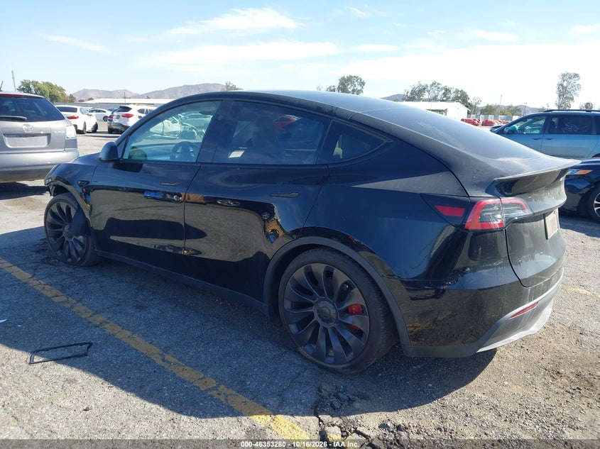 Vin: 7saygdef1pf914520, lot: 46853546, tesla model y performance dual motor all-wheel drive 20233
