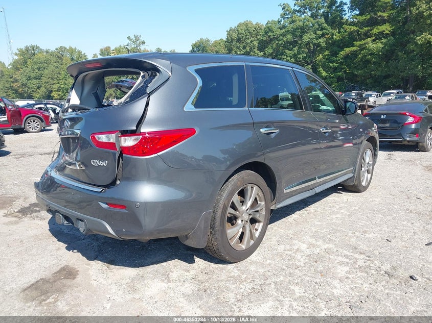 Vin: 5n1al0mn1ec514135, lot: 46853549, infiniti qx60 20144