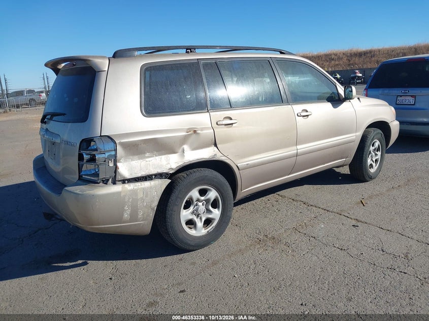 TOYOTA HIGHLANDER 2005 VIN JTEGD21AX50112586