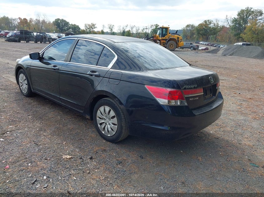 Vin: 1hgcp2e39ba046500, lot: 46853627, honda accord 2.4 lx 20113