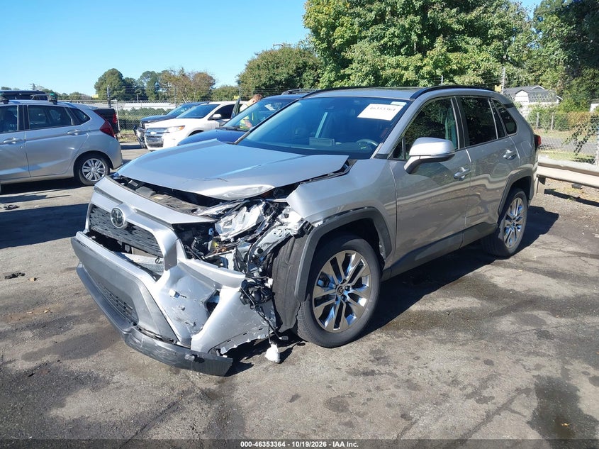 Vin: 2t3c1rfv8mc134775, lot: 46853630, toyota rav4 xle premium 20212