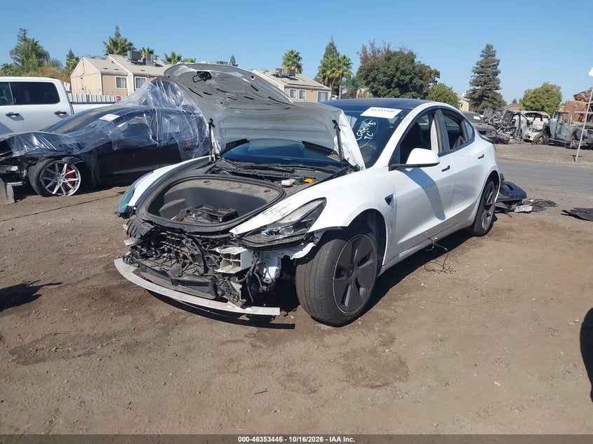 Vin: 5yj3e1ea3pf561228, lot: 46853712, tesla model 3 20232