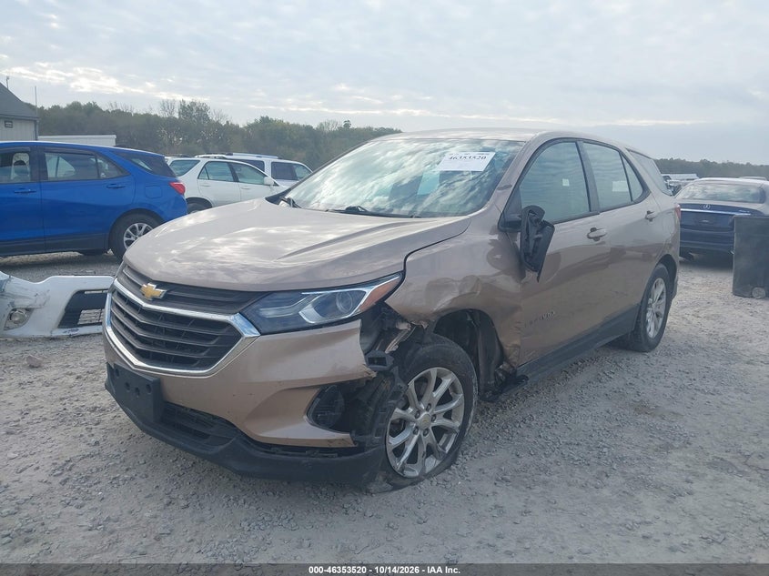 2018 Chevrolet Equinox Ls, Front End, IAAI, VIN 2GNAXREV8J6274782 — photo 2