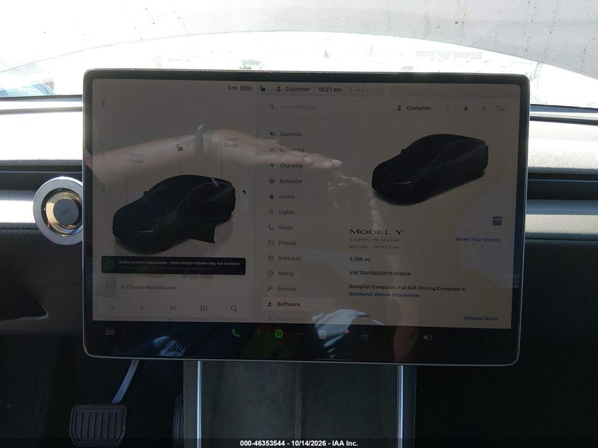 TESLA MODEL Y 2026 VIN 7SAYGDEE5TF405614