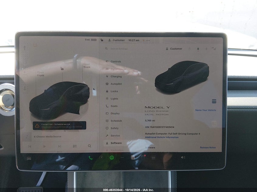 TESLA MODEL Y 2026 VIN 7SAYGDEE5TF405614