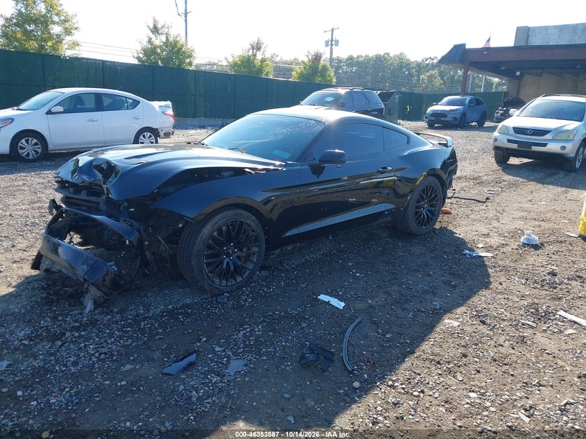 Vin: 1fa6p8cf9j5161137, lot: 46853853, ford mustang gt premium 20182