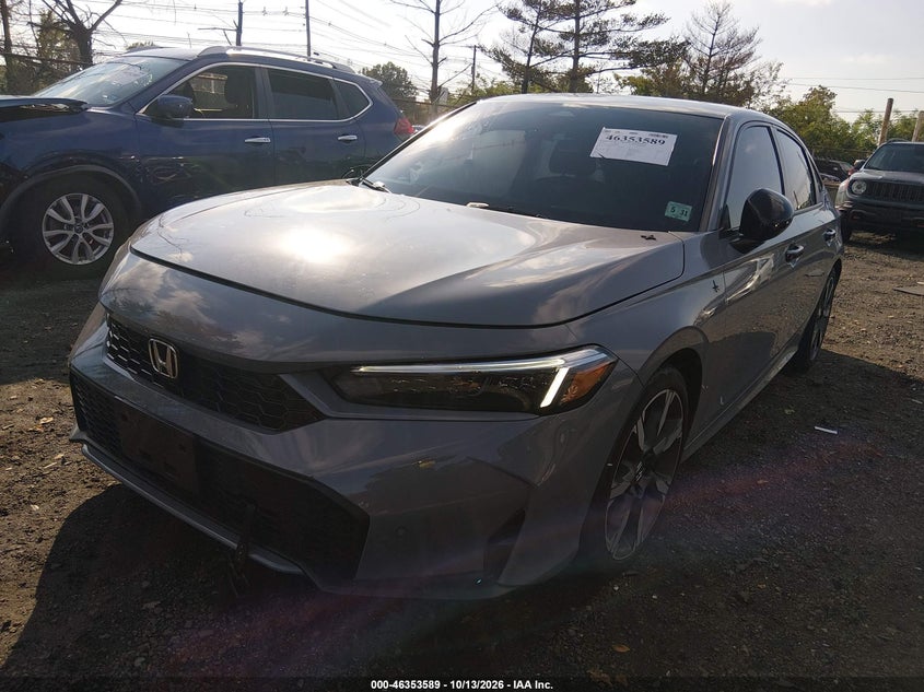 2026 Honda Civic Hybrid Sport/Sport Touring, Front End, IAAI, VIN 2HGFE4F83TH343337 — photo 2