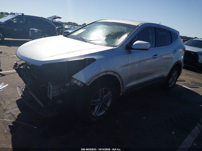 2018 Hyundai Santa Fe Sport 2.4L, Front End, IAAI, VIN 5XYZT3LB9JG545753 — photo 2