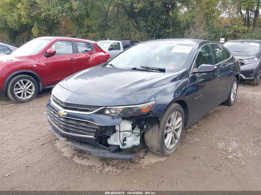 2016 Chevrolet Malibu 1Lt, Rear, IAAI, VIN 1G1ZE5ST7GF245746 — photo 2