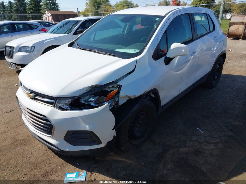 2017 Chevrolet Trax Ls, Unknown, IAAI, VIN KL7CJKSB1HB174046 — photo 2