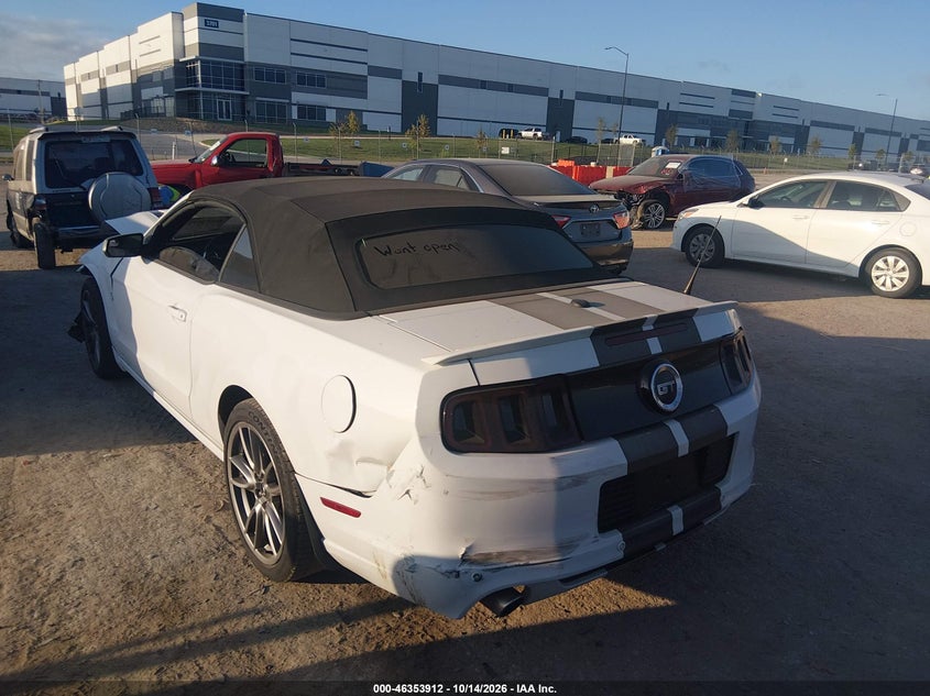 Vin: 1zvbp8ff3e5307412, lot: 46854178, ford mustang gt 20143