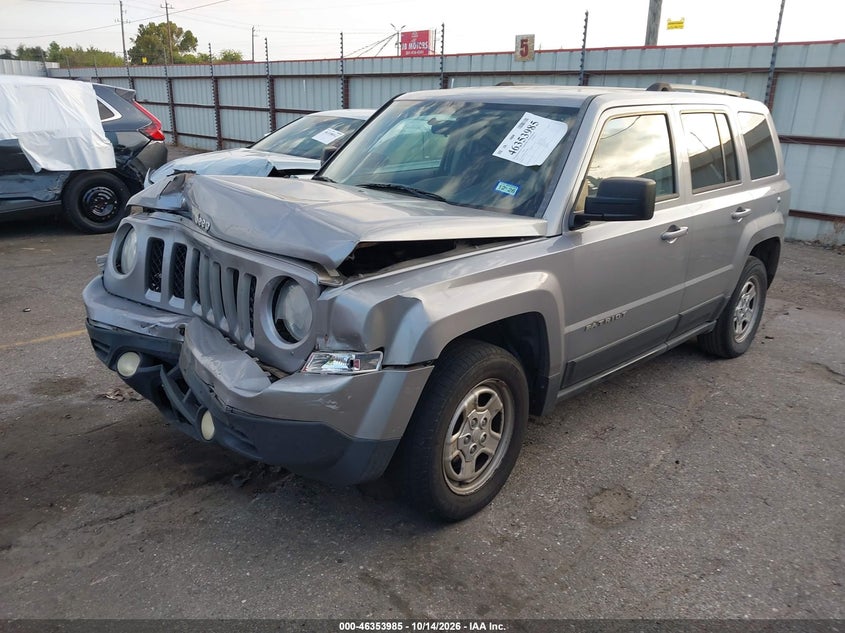 Vin: 1c4njpba3fd418684, lot: 46854251, jeep patriot sport 20152