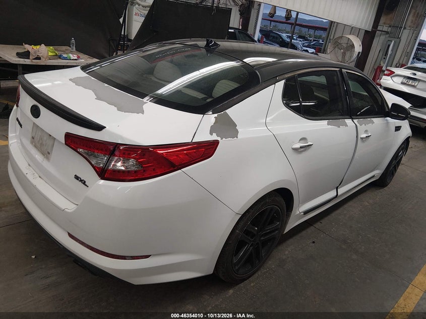 Vin: 5xxgr4a6xdg206915, lot: 46854276, kia optima sx 20134