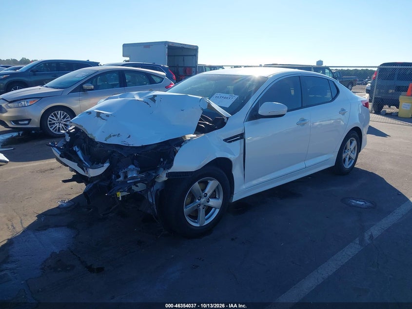 Vin: knagm4a74f5573885, lot: 46854303, kia optima lx 20152