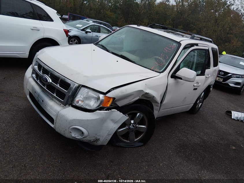 Vin: 1fmcu0e77ckc65039, lot: 46854402, ford escape limited 20122