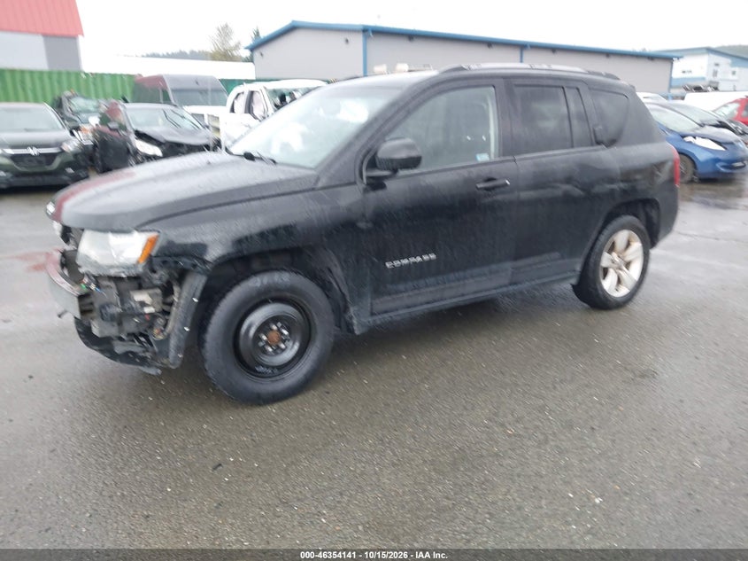 2016 Jeep Compass Sport, Front End, IAAI, VIN 1C4NJDBBXGD725018 — photo 2