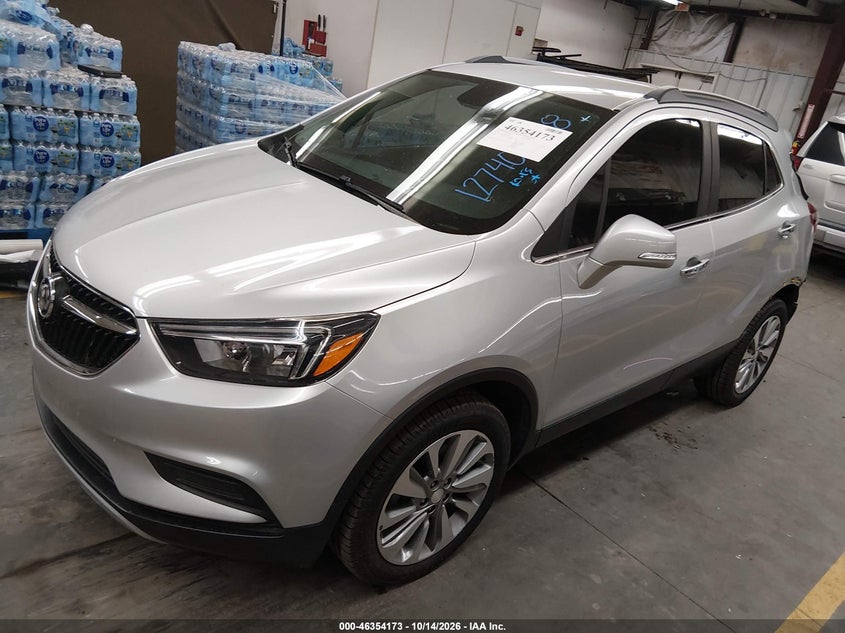 Vin: kl4cjasb1jb676570, lot: 46854439, buick encore preferred 20182
