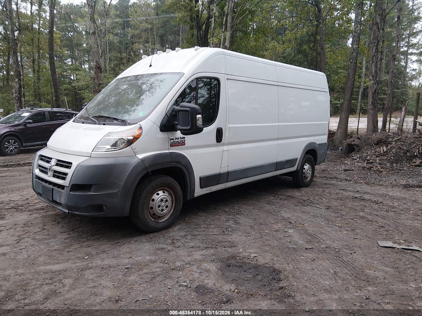 Vin: 3c6urvhg4ge101511, lot: 46854444, ram promaster 3500 high roof 20162