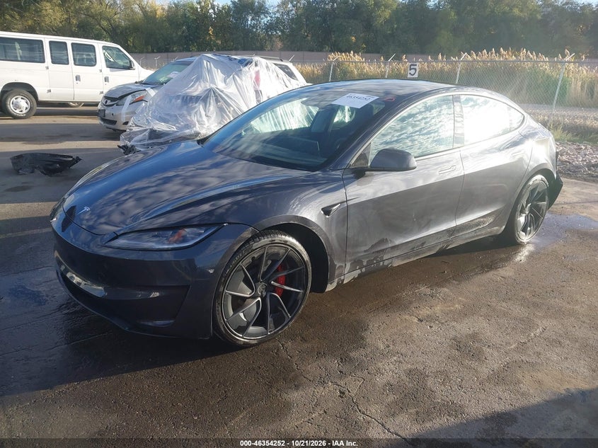 Vin: 5yj3e1et0sf073221, lot: 46854518, tesla model 3 performance all-wheel drive 20252