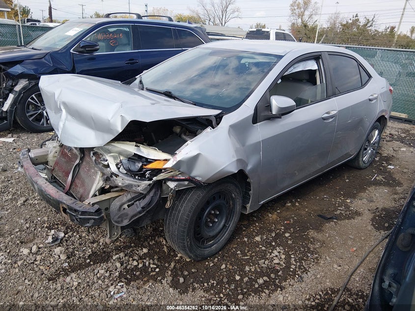 2015 Toyota Corolla Le, Удар спереди, IAAI, VIN 5YFBURHE9FP306503 — фото 2
