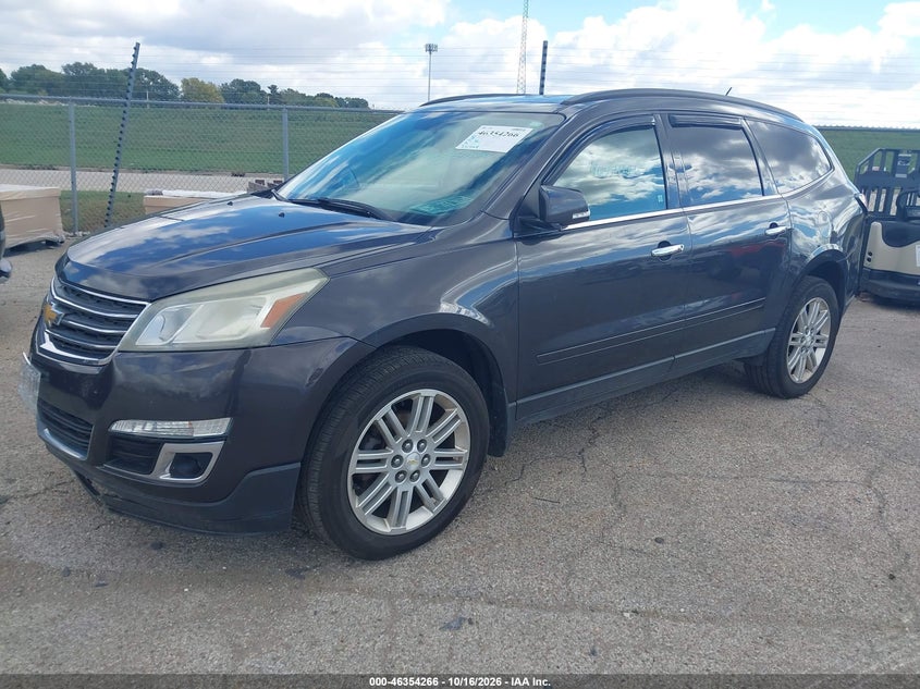 Vin: 1gnkrgkd9fj297836, lot: 46854532, chevrolet traverse 1lt 20152
