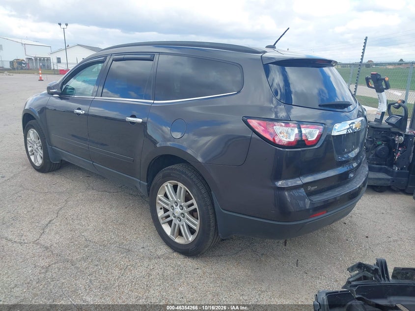 Vin: 1gnkrgkd9fj297836, lot: 46854532, chevrolet traverse 1lt 20153