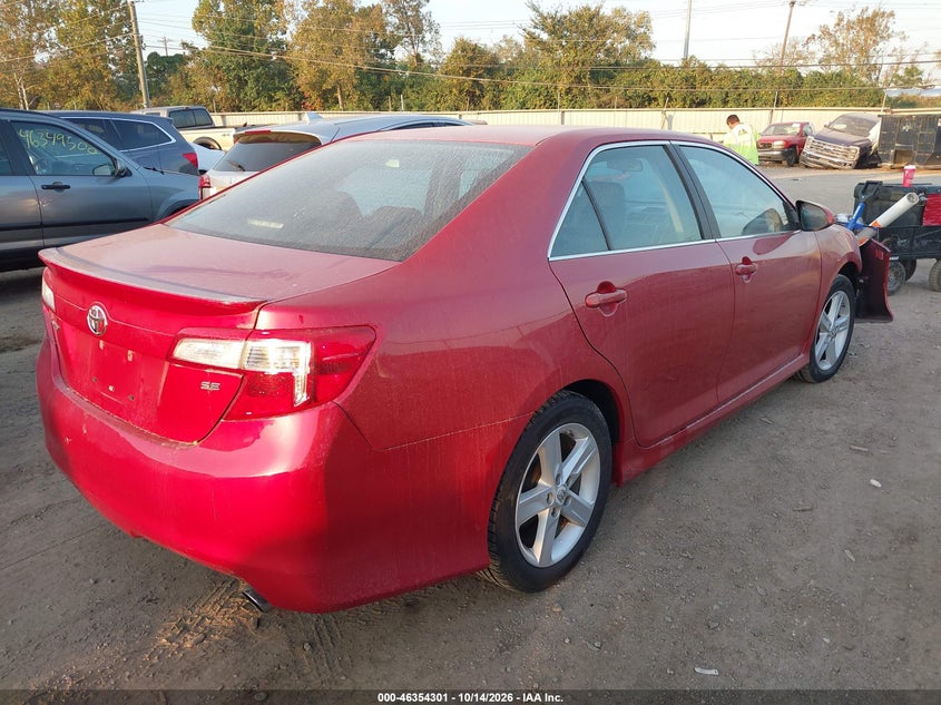 Vin: 4t1bf1fk8cu604961, lot: 46854567, toyota camry se 20124