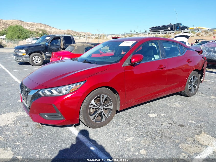 2023 Nissan Sentra Sv Xtronic Cvt, Rear, IAAI, VIN 3N1AB8CV4PY280402 — photo 2