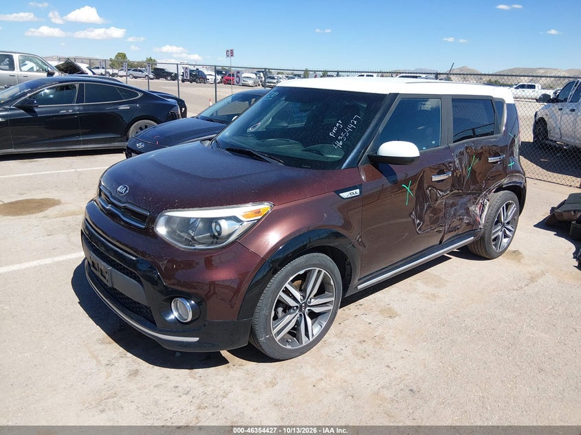 2017 Kia Soul +, Левый бок, IAAI, VIN KNDJP3A51H7462999 — фото 2