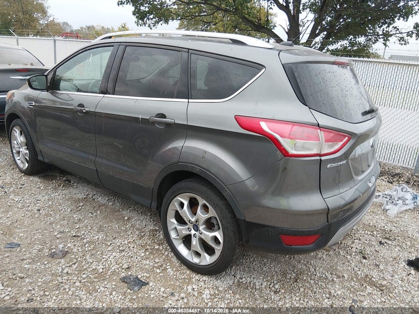 Vin: 1fmcu9jx0eua59014, lot: 46854723, ford escape titanium 20143