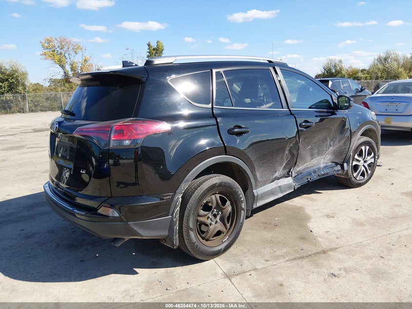 Vin: 2t3zfrevxhw384827, lot: 46854740, toyota rav4 le 20174