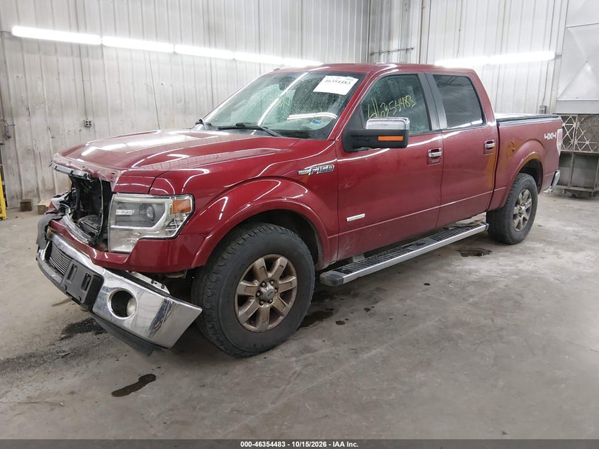Vin: 1ftfw1et9dkf51524, lot: 46854749, ford f-150 lariat 20132